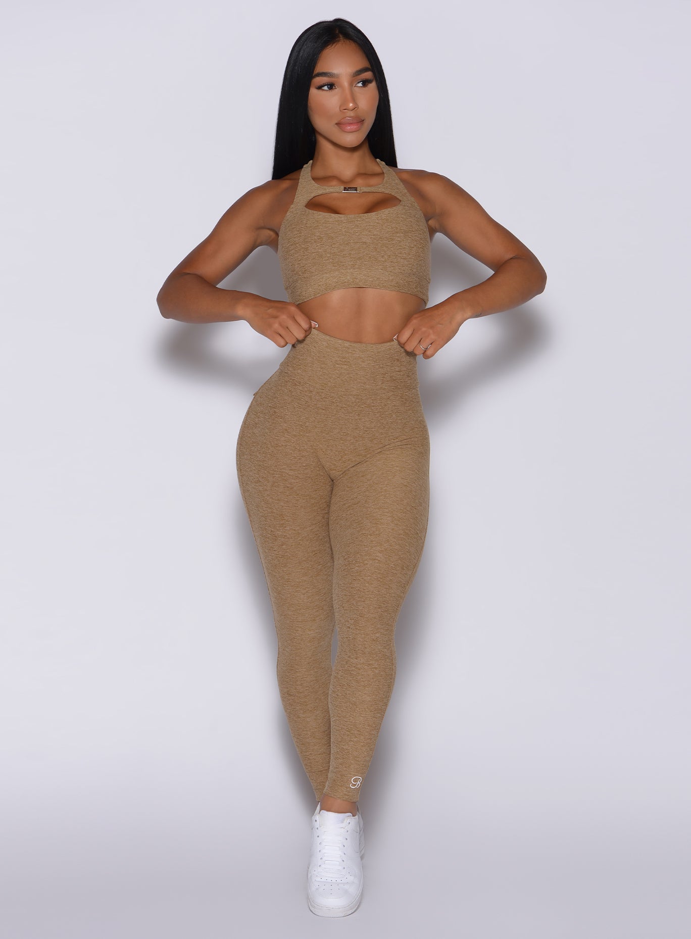 Pocket Pop Leggings | Caramel | Bombshell Sportswear