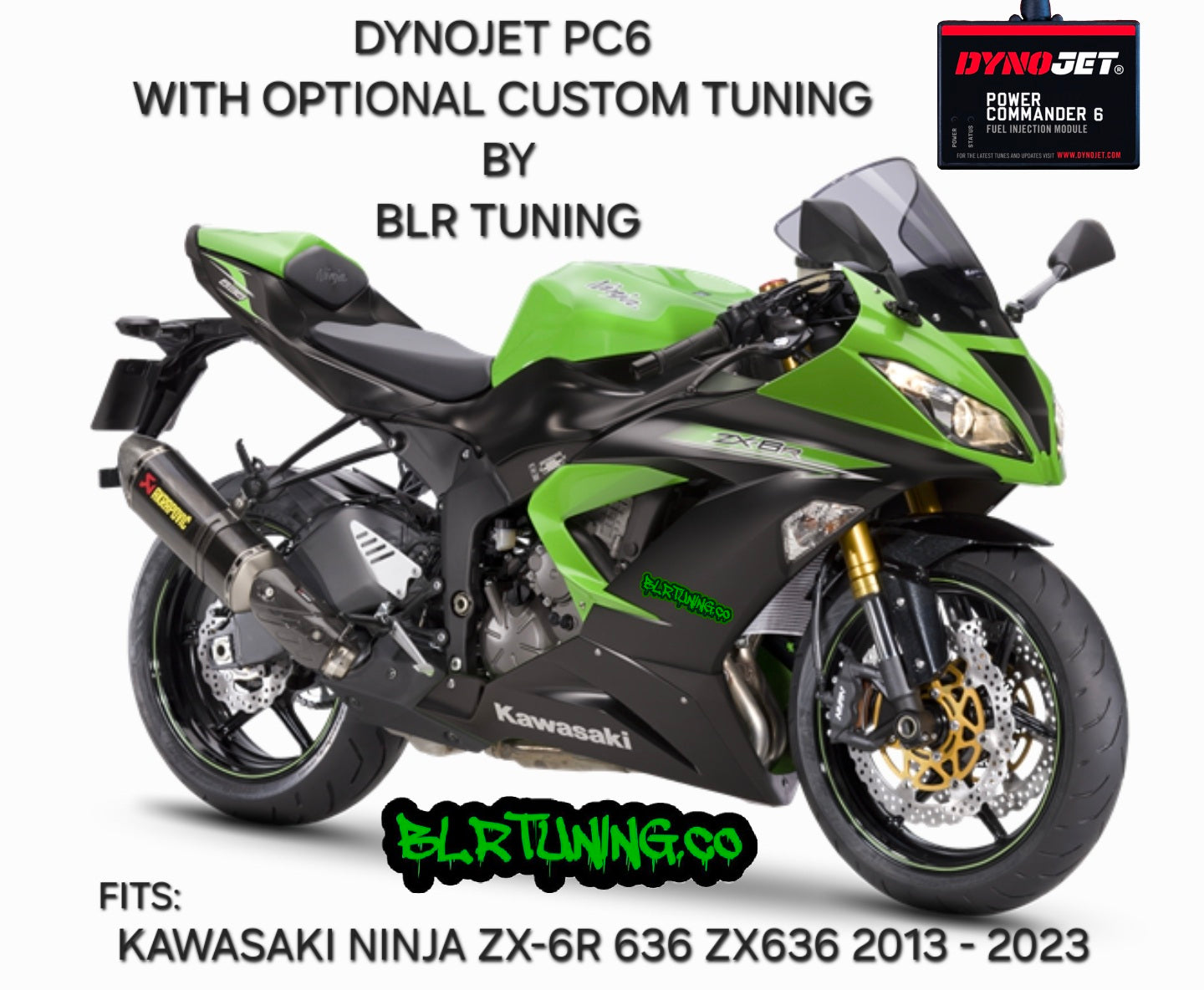 KAWASAKI NINJA ZX-6R 636 ZX636 2013 - 2023 PC6 BY DYNOJET WITH