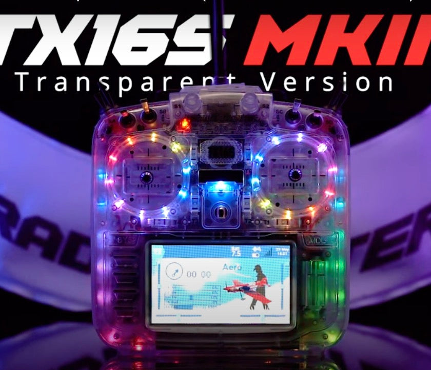 RadioMaster TX16S MK II OpenTX Radio Transmitter Transparent MCK Editi