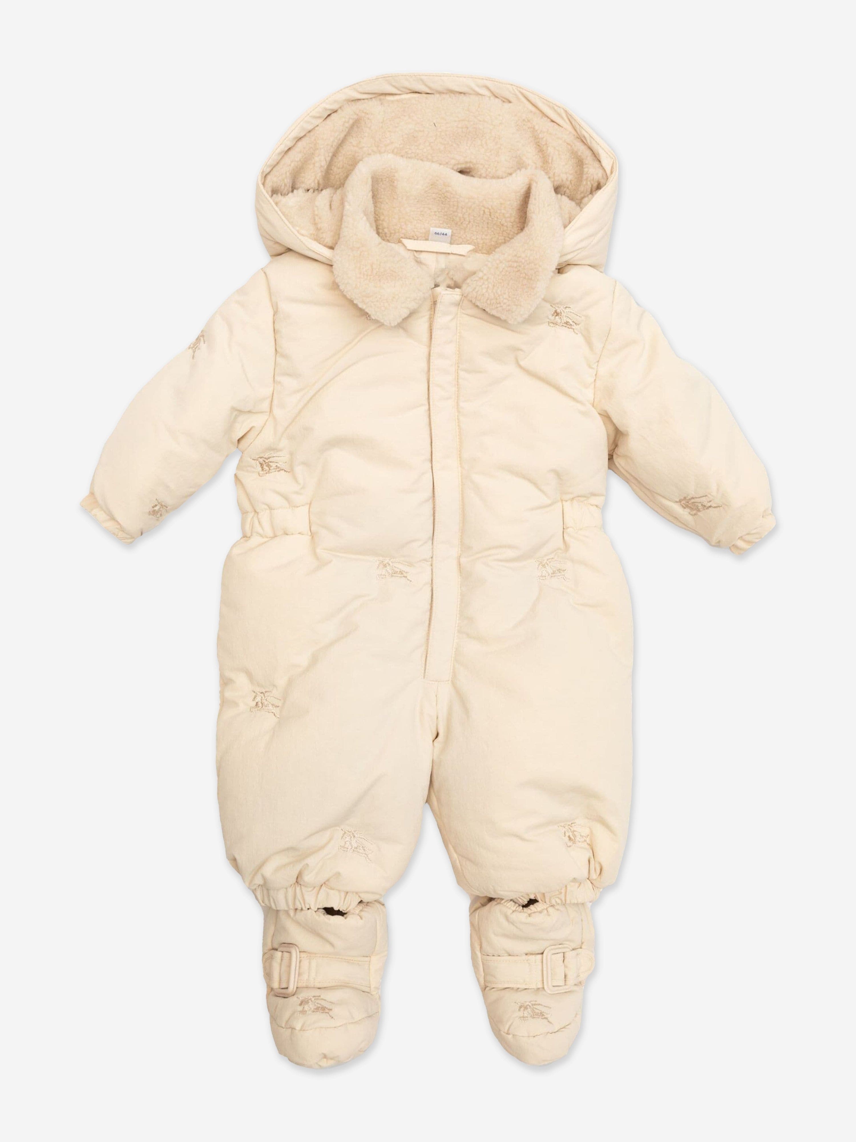 Burberry Baby Ariel Snowsuit in Ivory | Childsplay Clothing