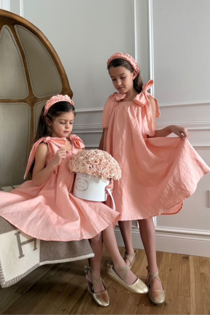 In the Meadows Dress - Peach Blush – Chloé and Amélie