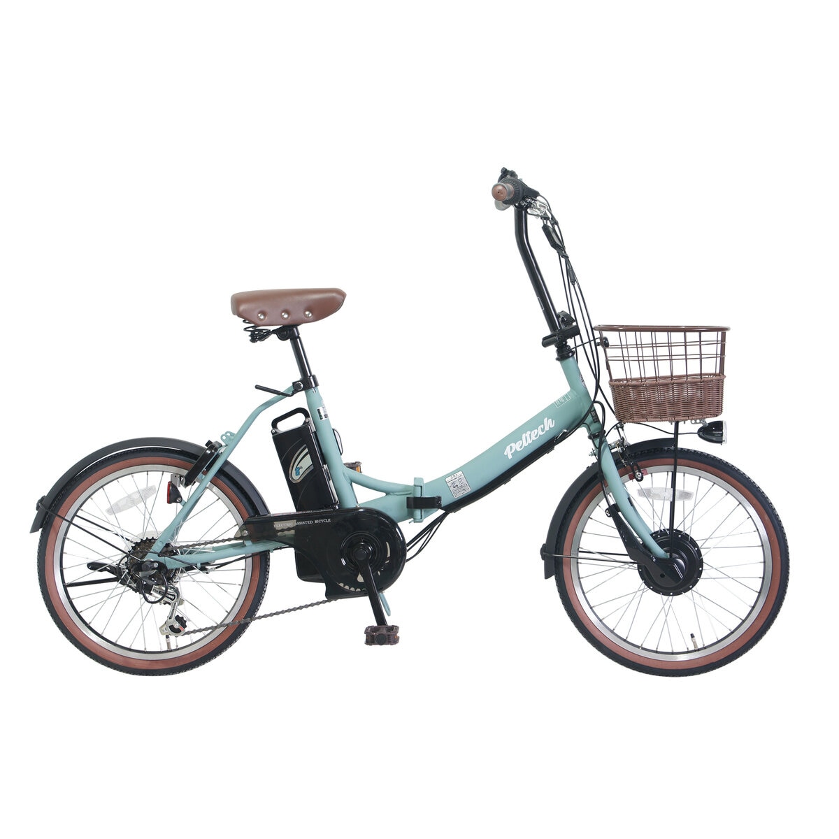 ペルテック 20インチ 折り畳み電動アシスト自転車 TDN-206LD 8Ah