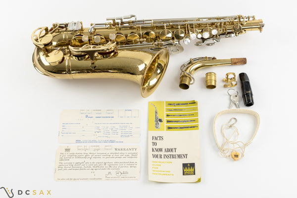 King Super 20 Alto Saxophone, Near Mint, WOW! – DC Sax