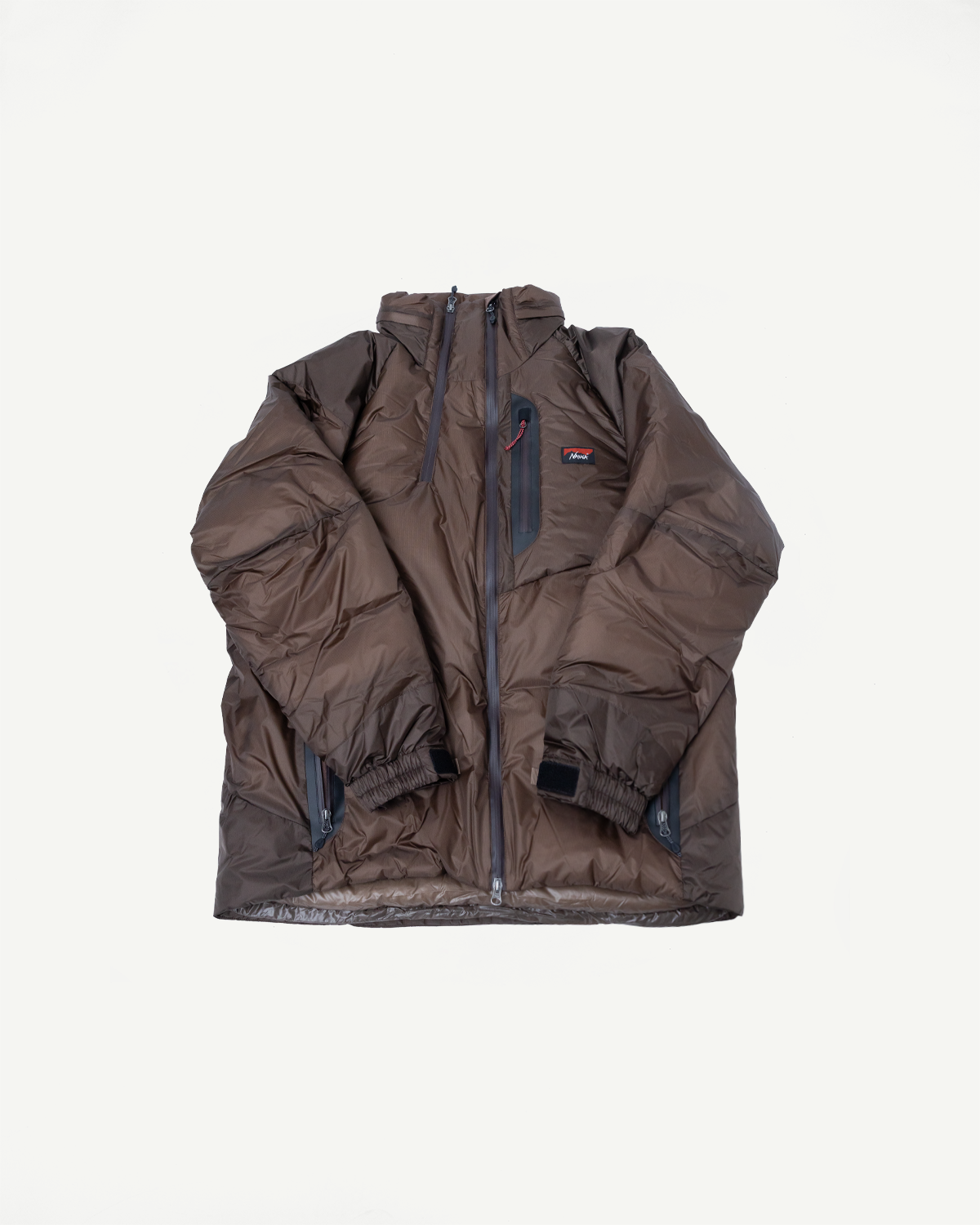 Aurora Light Down Stand Collar Jacket Mikami - Brown | Dant