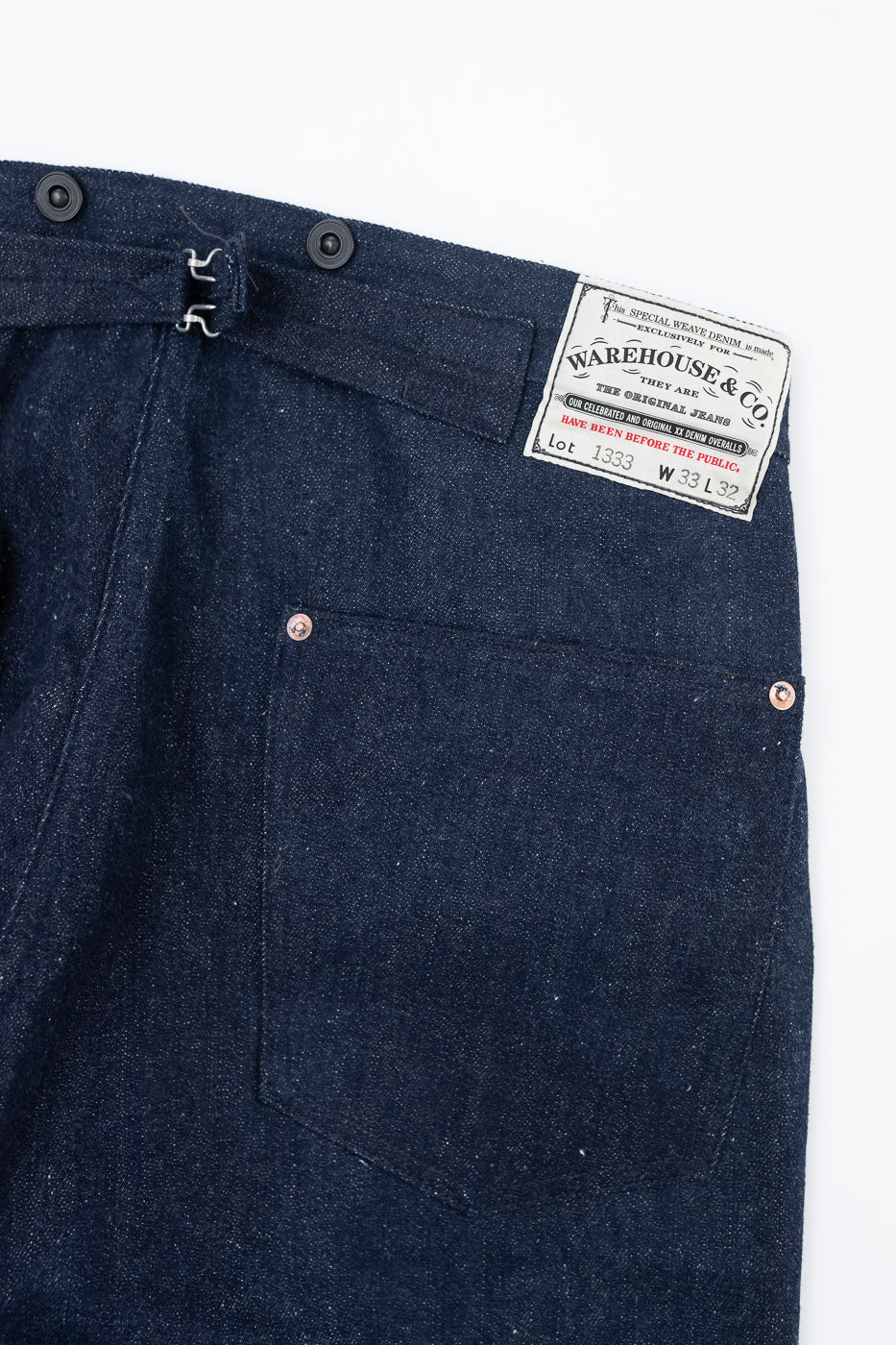 Lot 1333 - 1910~1915 No. 3 Selvedge Waist Overalls - Indigo | Dant