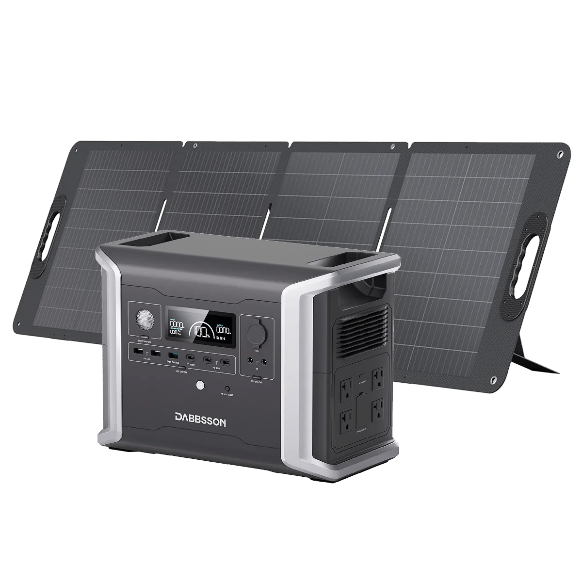 Dabbsson DBS1300 Portable Solar Generator 1330Wh Backup Power