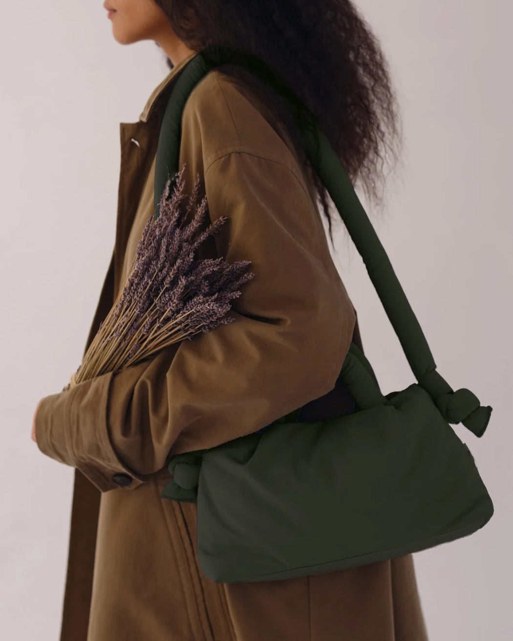 Mini Ona Soft Bag - Forest green – ERE ATHENS