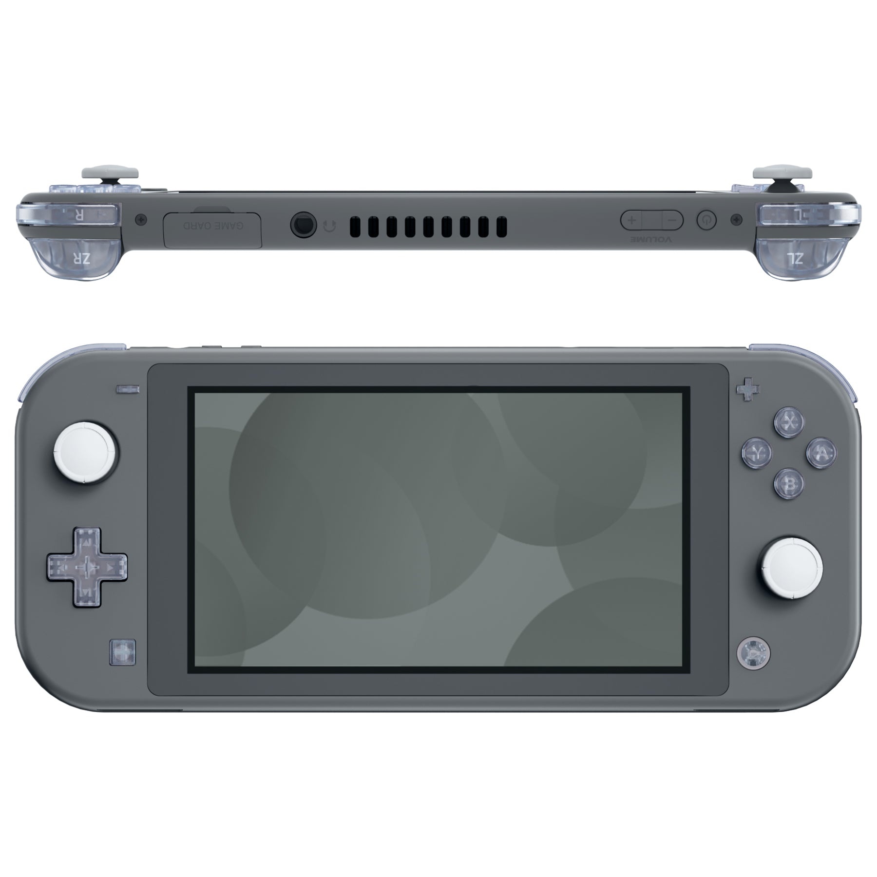 eXtremeRate Clear Glacier Blue Replacement ABXY Home Capture Plus