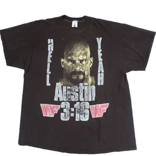 Vintage Stone Cold Hell Yeah! T-shirt 90s Steve Austin 3:16 WWF