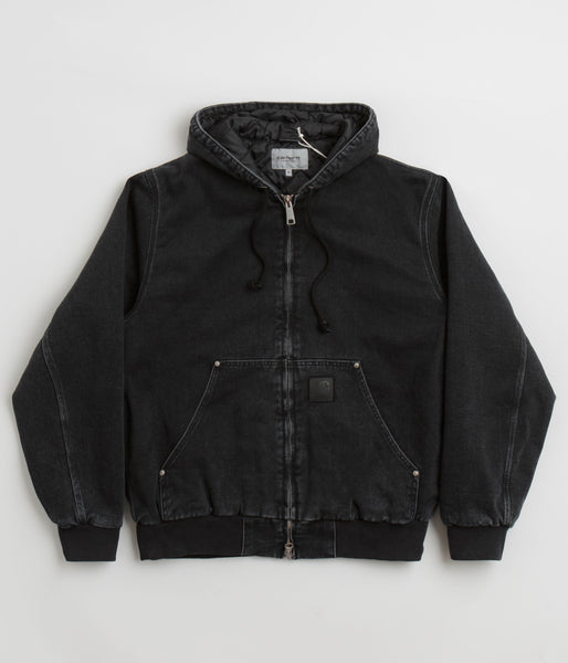 Carhartt OG Active Rivet Jacket - Black Stone Washed - Order by