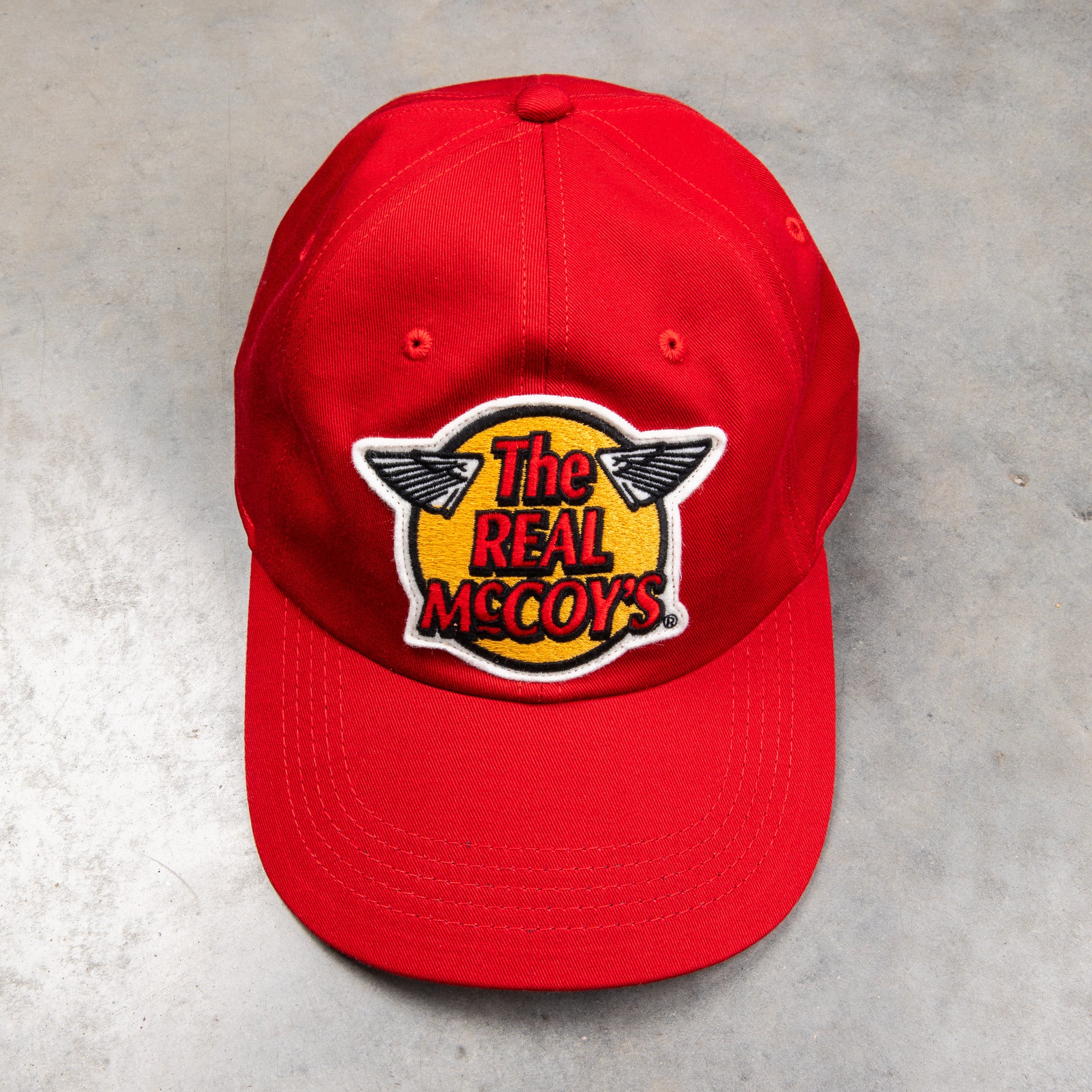The Real McCoy's Logo Baseball Cap Red – Frans Boone Store