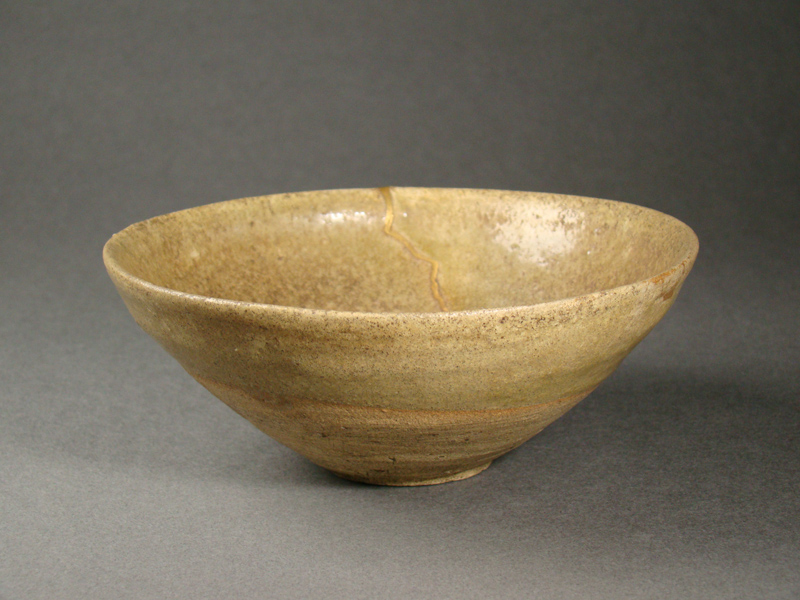 発掘品古い自然灰秞お茶椀 発掘品古い自然灰秞お茶椀