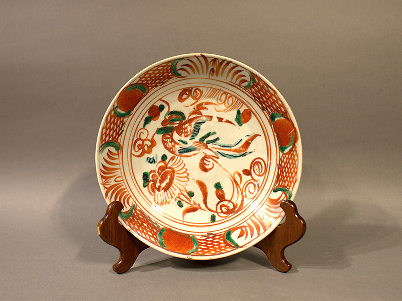 古美術 吉戸 - 中国 明時代 古赤絵皿 | 古美術品専門サイト fufufufu.com