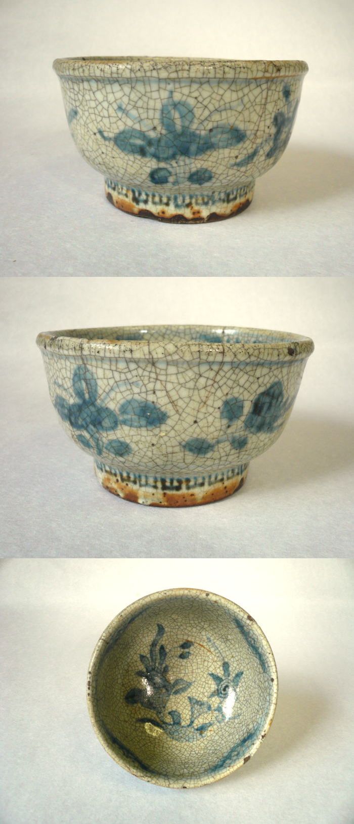 古犬山焼 鉢と皿 あるいは 蓋物と金環古材 平棗 犬山焼