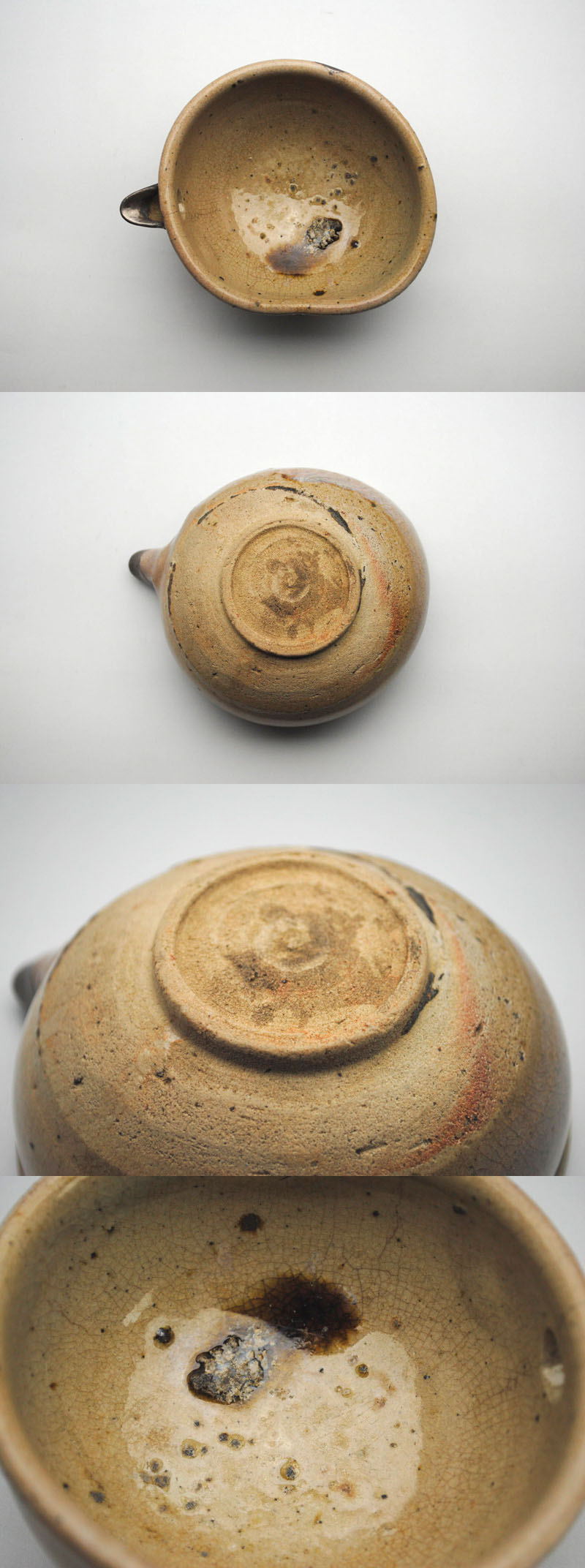 古唐津片口 傷有り 古唐津 無地唐津 片口茶碗 | 骨董と詩学 Antique