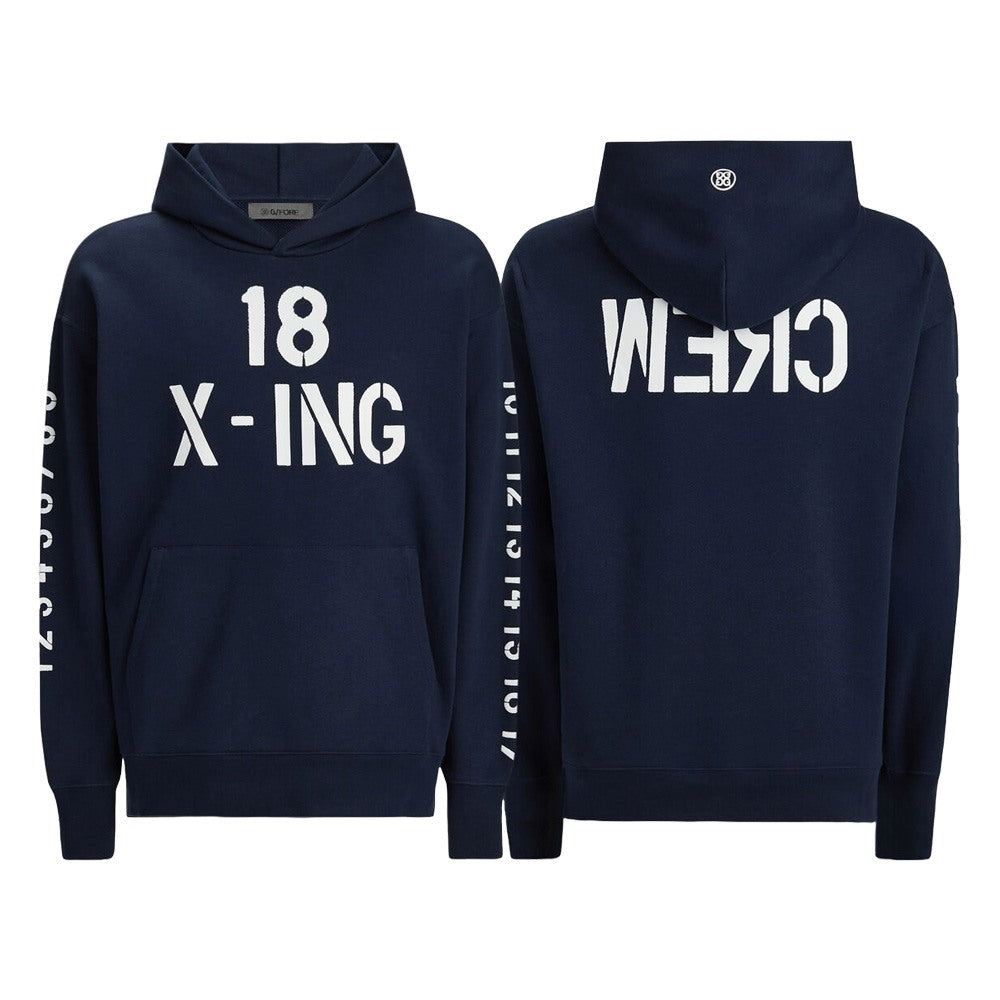 Gfore Crew Oversized French Terry Golf Hoodie Twilight - FA24 Men