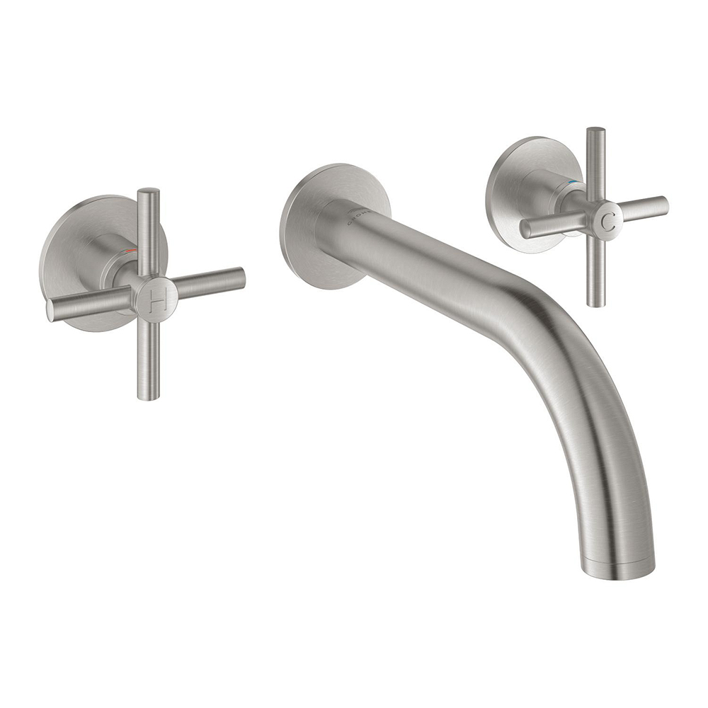 2ハンドル壁出洗面混合栓(吐水口寸法180mm)｜製品情報｜GROHE(グローエ