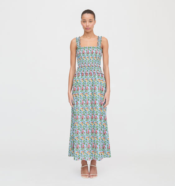 The Azalea Maxi Nap Dress - Geranium Stripe – Hill House Home