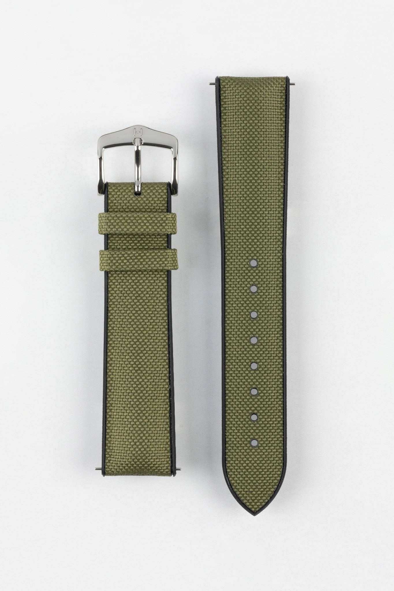Hirsch ARNE Sailcloth Effect SEAQUAL® Watch Strap - GREEN – HS by