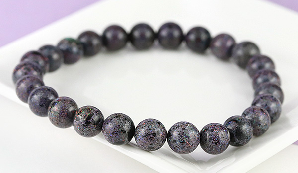 一点もの】素通しブレス（オーストラリア産ブラックマトリックス