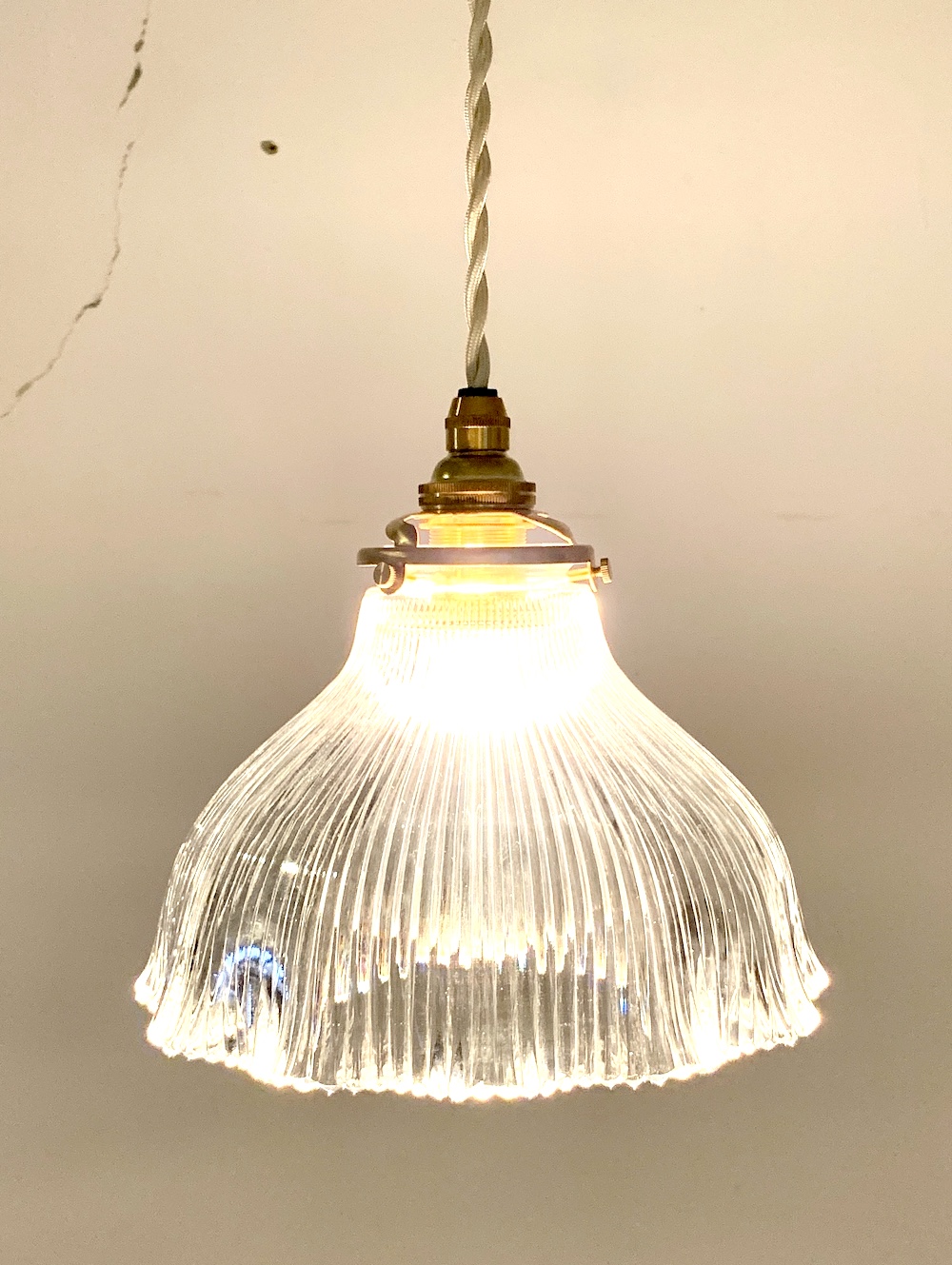 フランスアンティーク ランププーリー 照明金具 ブロカント 古道具