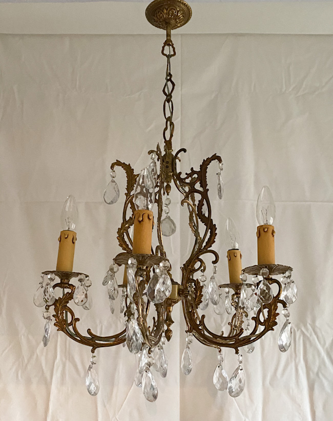 フランスアンティークシャンデリアM1(chd024-006)<span style=