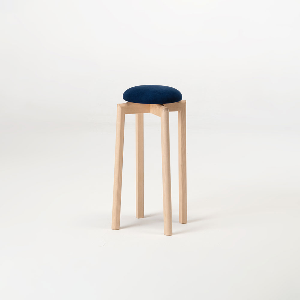 匠工芸 スツールS「MUSHROOM-マッシュルーム-」カバ材 高さ55cm 全5色