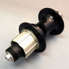 CYCLETECH-IKD : Bike Friday Custom Light Capreo Rear Hub Black