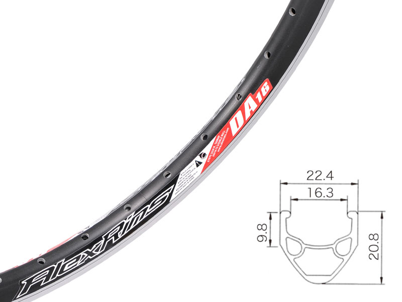 CYCLETECH-IKD : ALEXRIMS DA16 20(406) x 1.50 Black 24H
