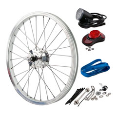 CYCLETECH-IKD : BROMPTON SON Hub Dynamo Set inc. F. Wheel