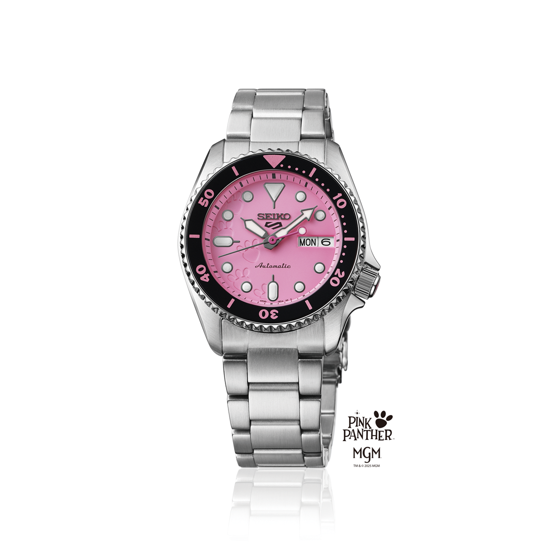 Seiko 5 sports SBSA321/SRPM07 Automatic Pink Panther Collaboration