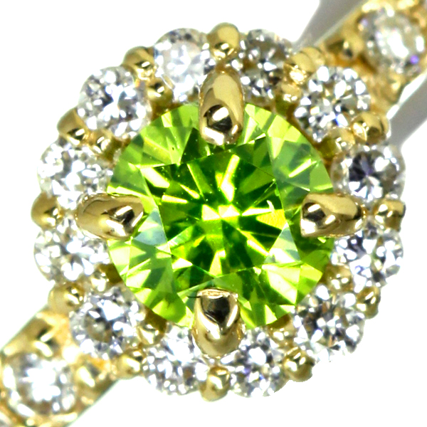 jewel planet 公式サイト / K18 0.14ct アップルグリーンダイヤモンド