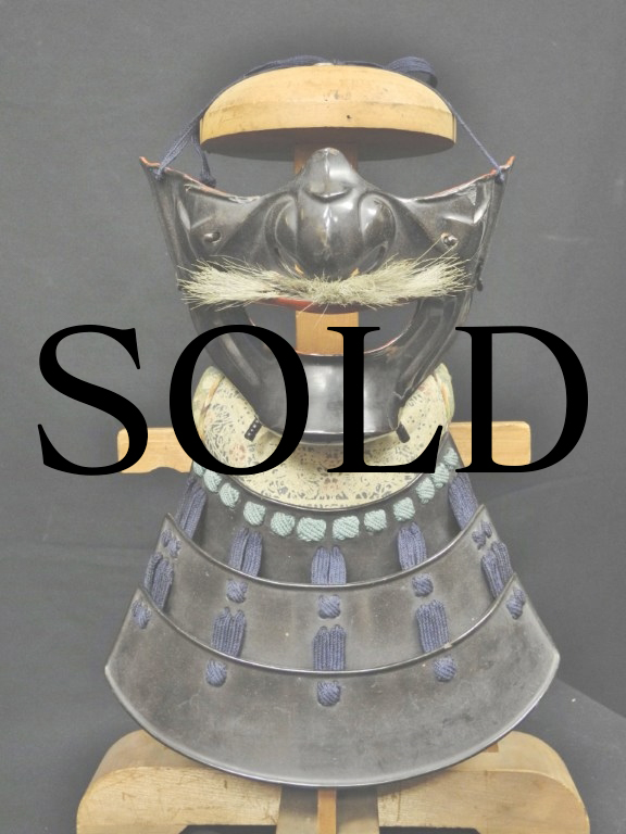 面頬 目の下頬 面具 武具 防具 甲冑 インテリア オブジェ 飾り 装飾