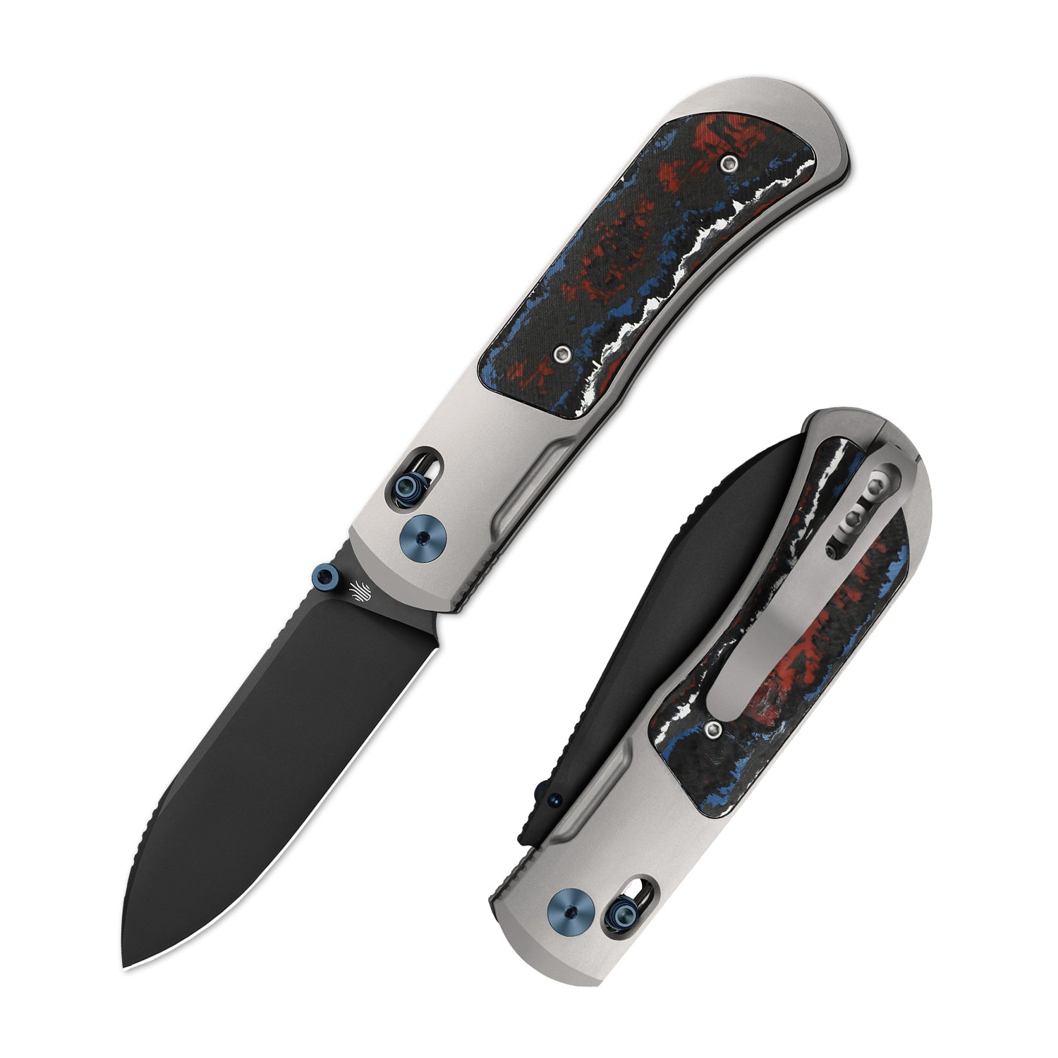 Tycho 3.1 inch M390 Titanium & Fat Carbon Ki4761A2-Kizer