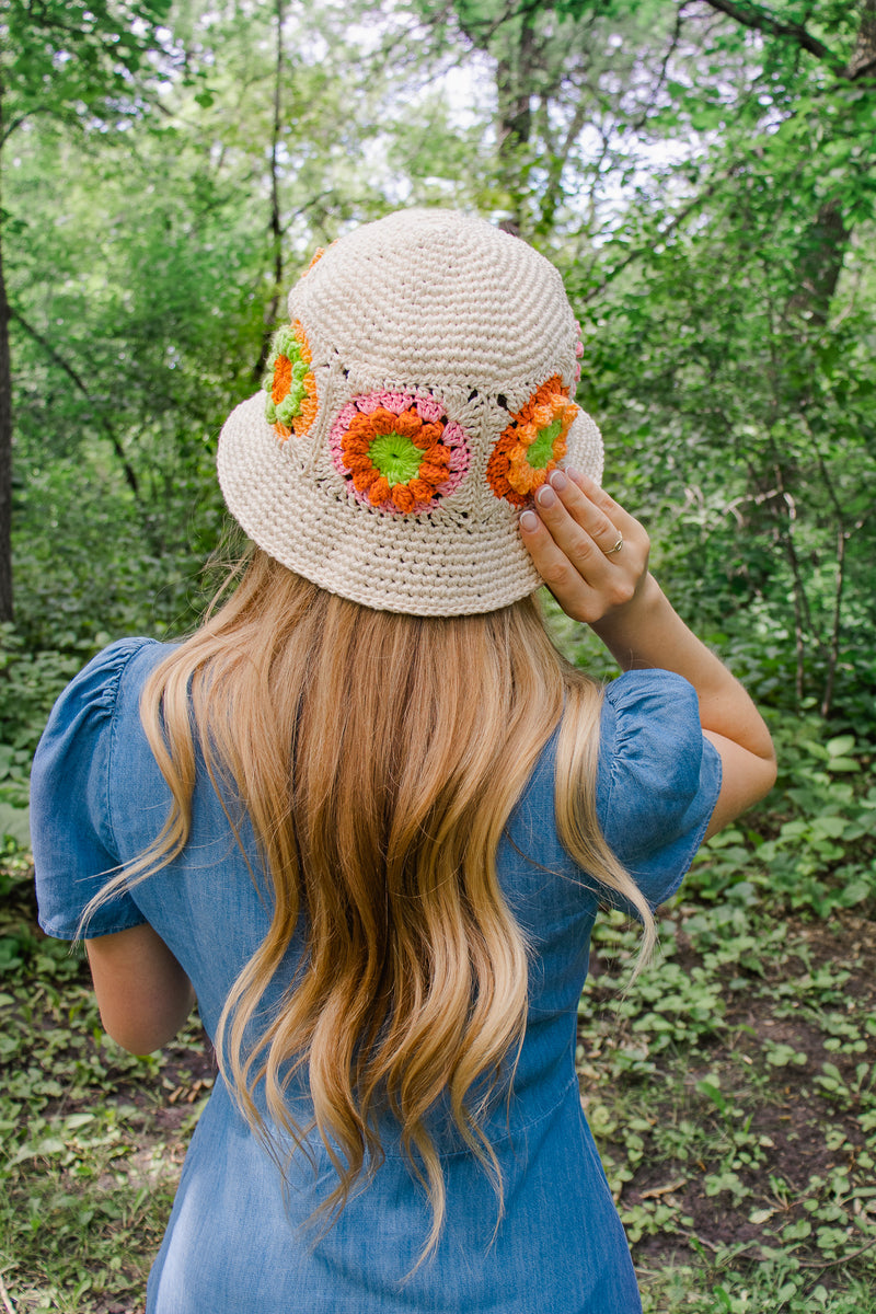 Flower Market Bucket Hat Crochet Pattern – Knits 'N Knots Winnipeg