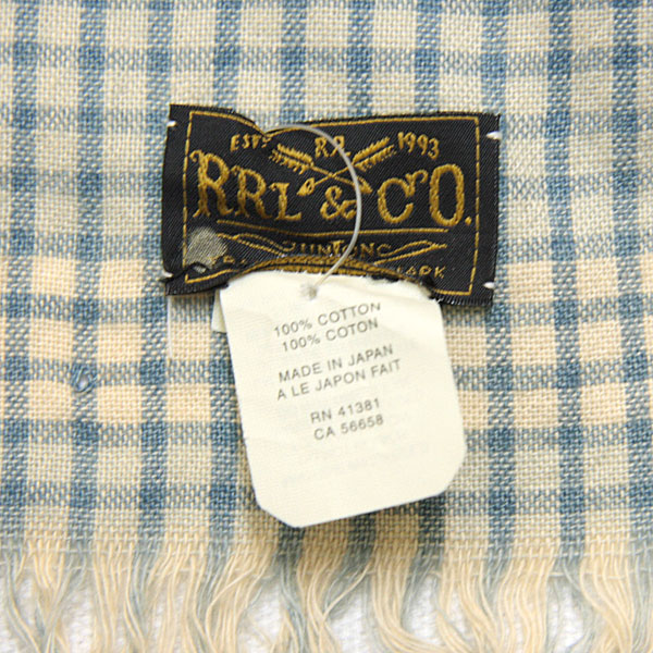 BRAND LIST ＞ RRL ＞ ストール・スカーフ・バンダナ ＞ RRL DOUBLE RL