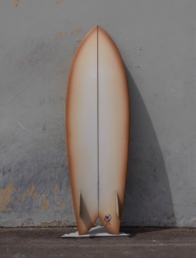 送料無料EC SURFBOARD エリック クリステンソン 6'9 フィッシュ