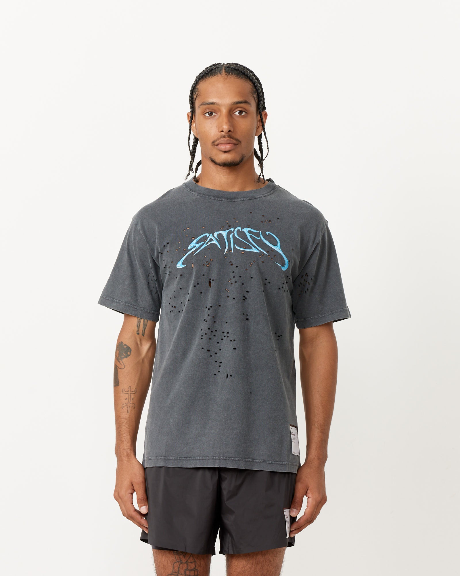 SP MothTech T-Shirt in Aged Black
