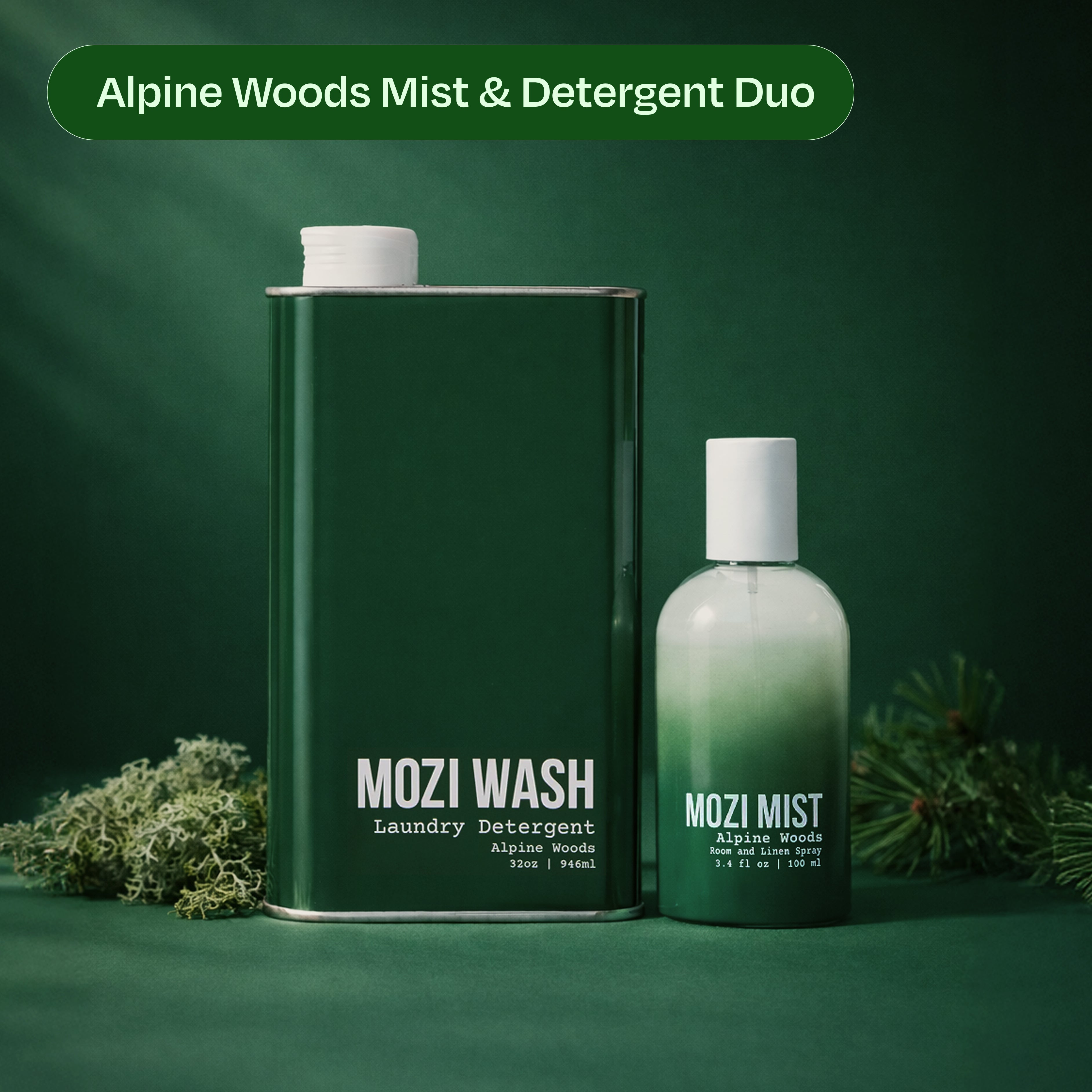 Alpine Woods Mist & Detergent Duo – Mozi Wash