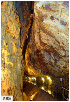 石切沢通洞坑コース | 「1300年の歴史を誇る銅鉱脈群採堀跡」 史跡