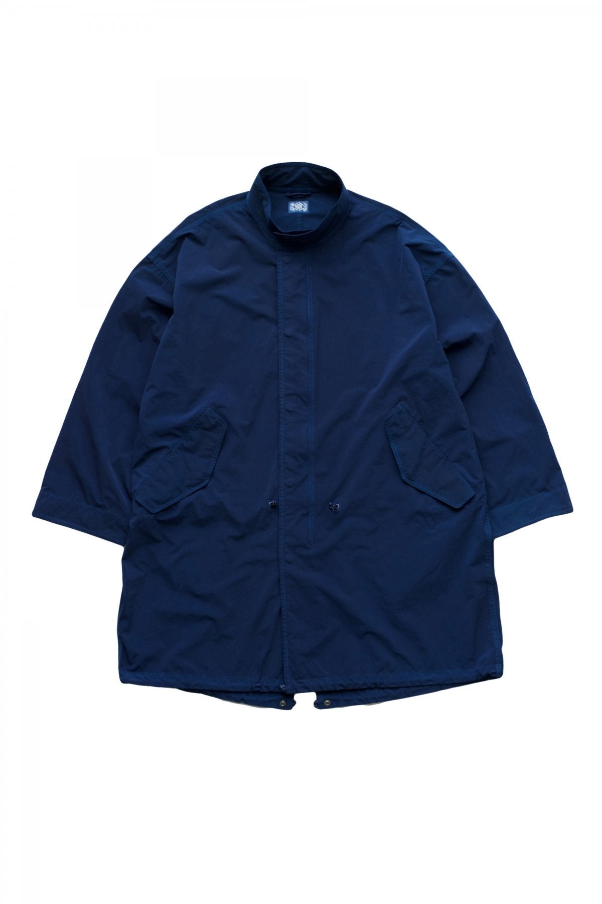 Porter Classic - SUPER NYLON STRETCH MILITARY COAT - BLUE – PHAETON