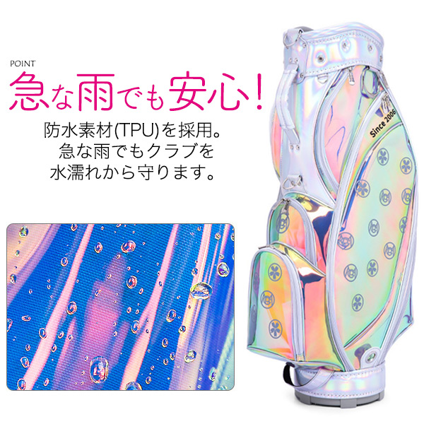 PGM 虹色 オーロラ　スタンドキャディバッグ PGM 虹色 オーロラ スタンドキャディバッグ PGM 虹色 オーロラ