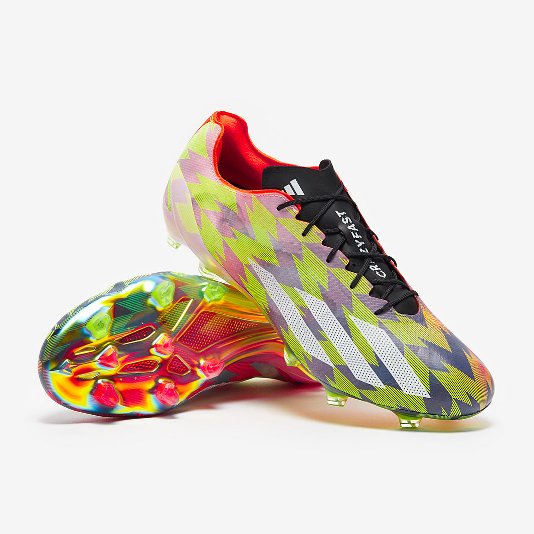 adidas X Crazylight+ FG - Lucid Lemon/White/Solar Red - Mens Cleats