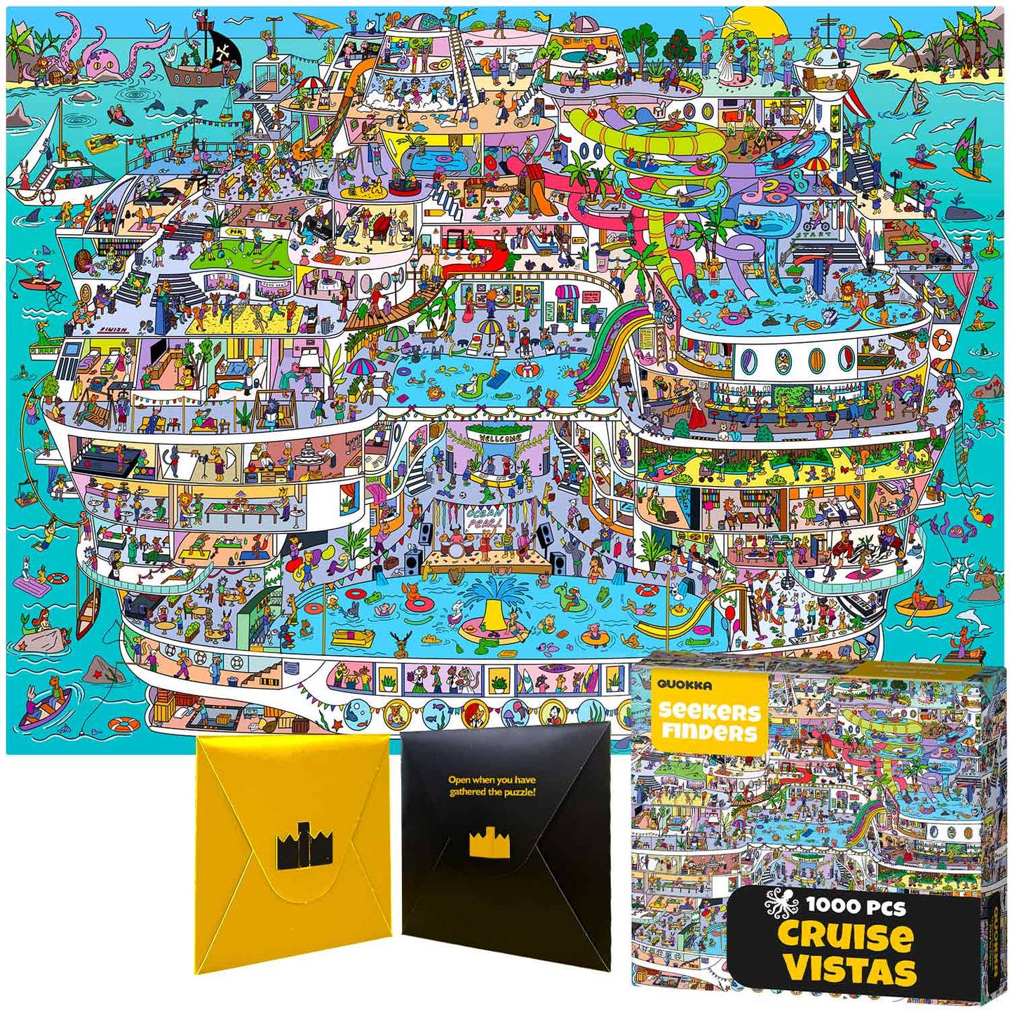 Cruise Vistas by QUOKKA | 1,000 Piece Jigsaw Puzzle – Puzzledly