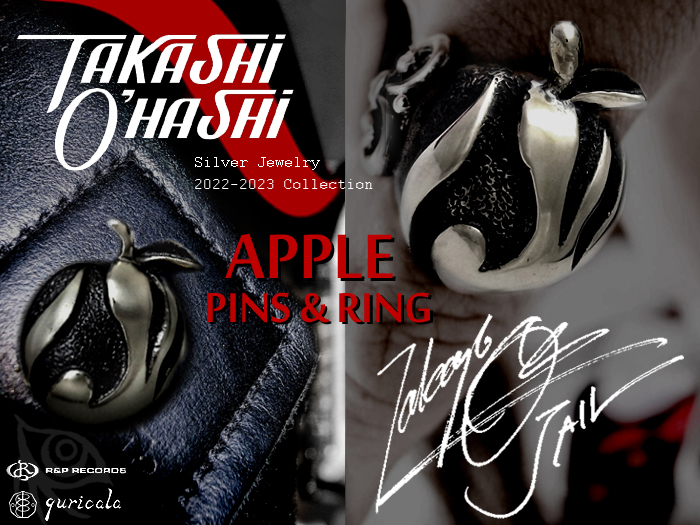 大橋隆志オフィシャル・アイテム～APPLE PINS & APPLE RING