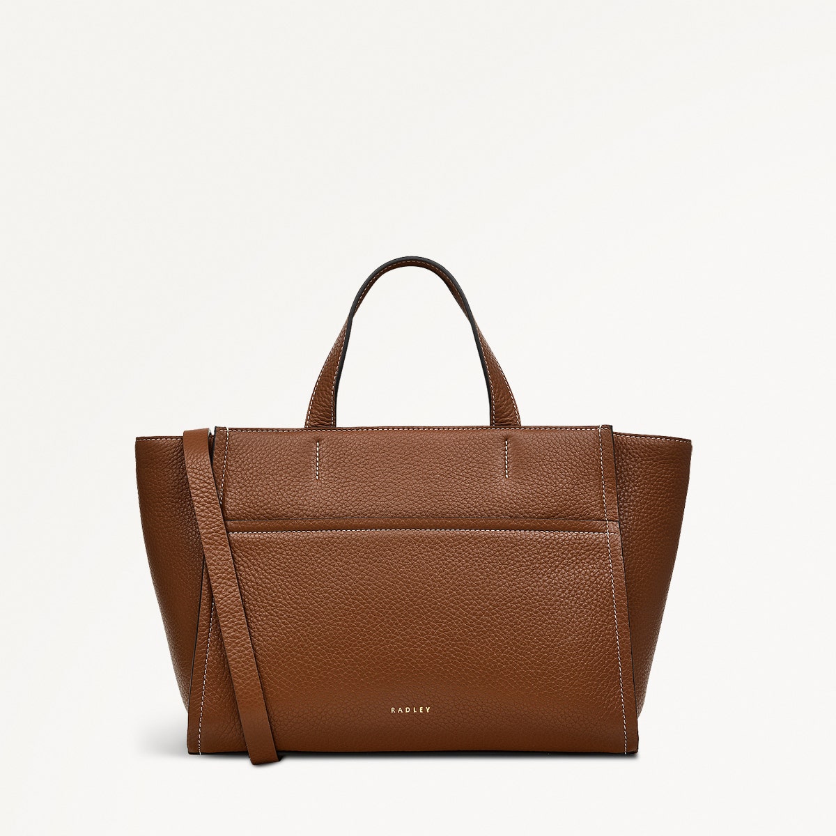 Saddle Brown Ziptop Grab Bag | Oak Street Collection AW24 | Radley