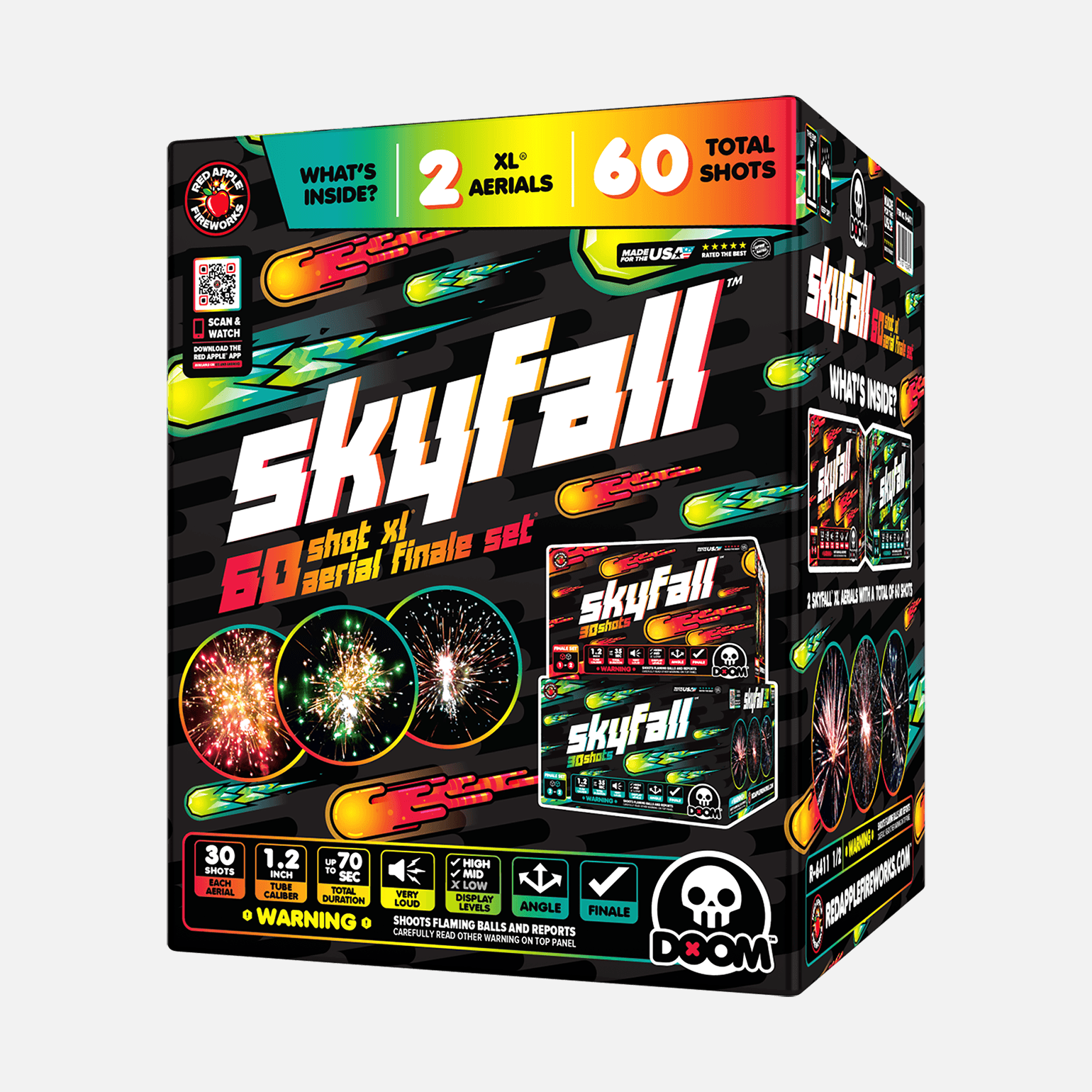 Buy Skyfall™ 60-Shots XL® Aerial Finale Set® Fireworks Online