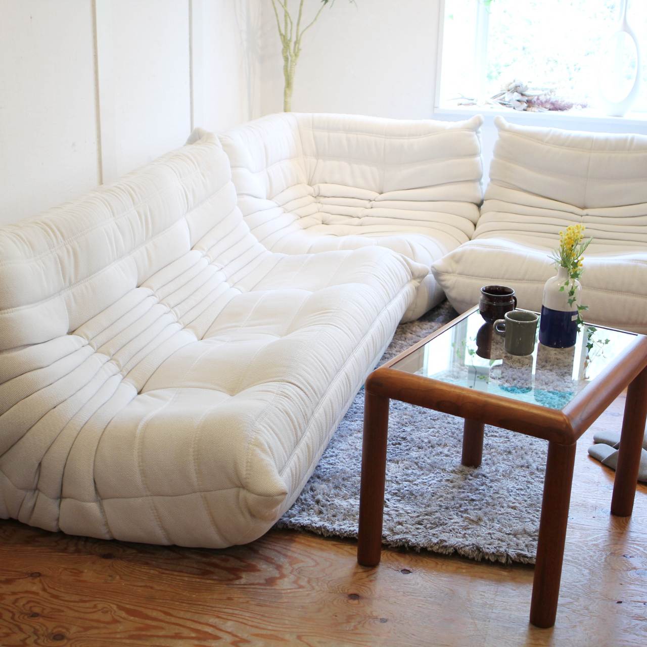 リーンロゼ/ligne roset｜トーゴ/TOGO 3点セット コーナーソファ
