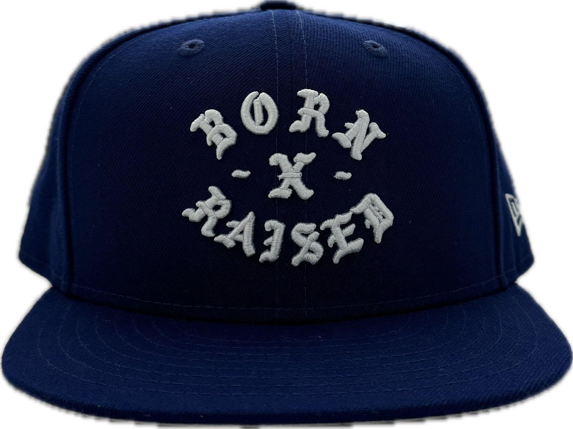 Born X Raised Rocker New Era Fitted Hat Blue – RIF LA