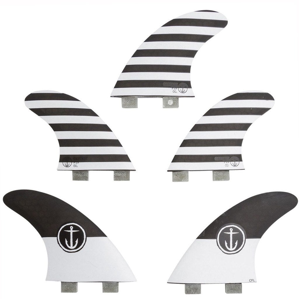 Captain Fin Co - CF Series 5 Fin - Large - Black/White (FCS